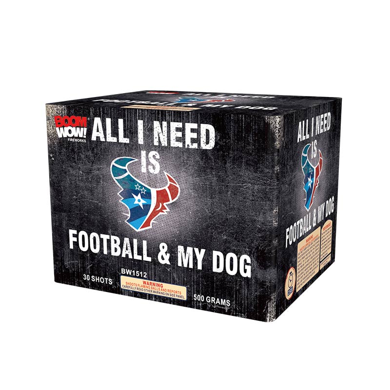 BW1512 - All I Need Is Football And My Dog 30 Shot