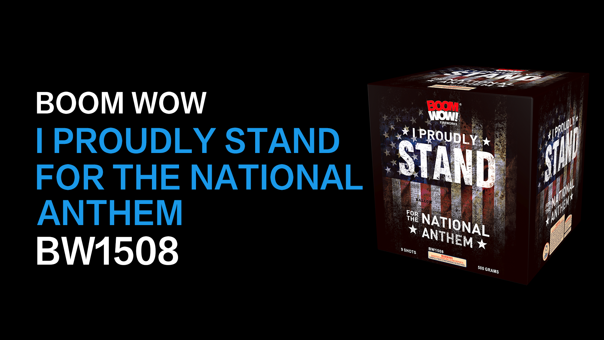 I PROUDLY STAND FOR THE NATIONAL ANTEM