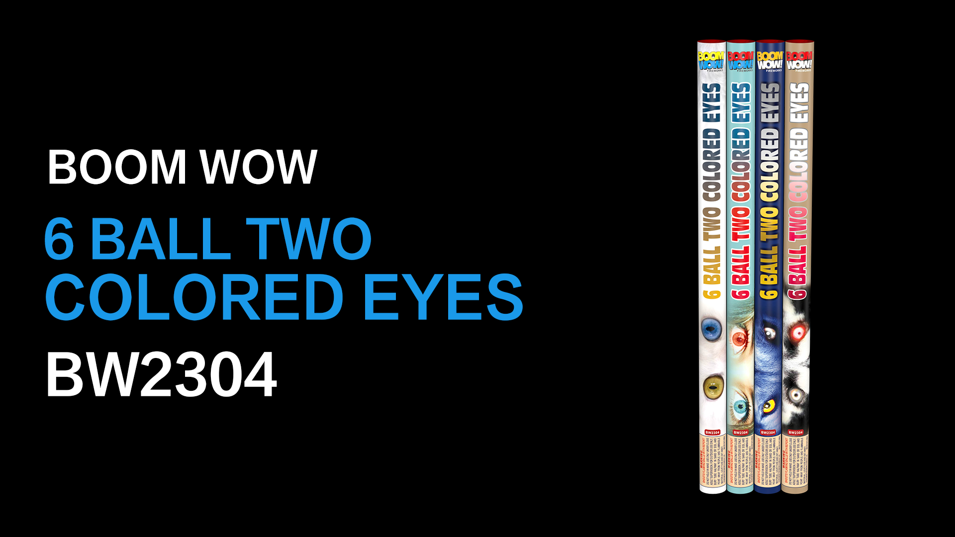 6 BALL TWO COLORED EYES