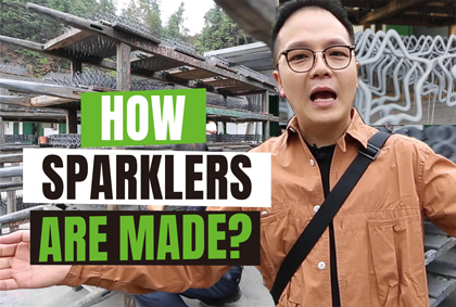 How chinese sparklers are made in liuyang china?